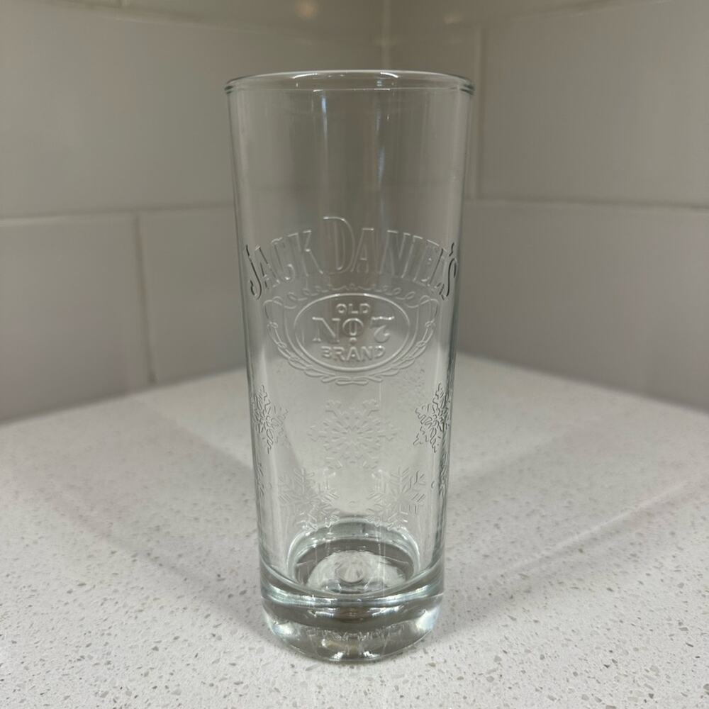 Jack Daniels Snowflake Glass Tumbler